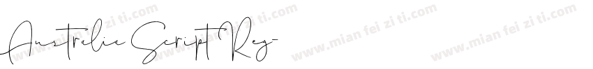 Australia Script Reg字体转换